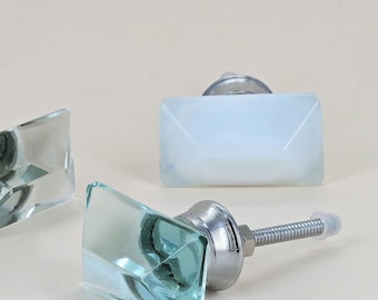 Javier Misty Crystal Mirror Glass Pull Knob