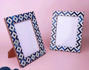 G Decor Handcrafted Andalusian Mother of Pearl Photo Frame