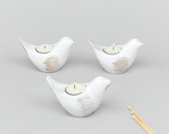 Bird tea light holder deals