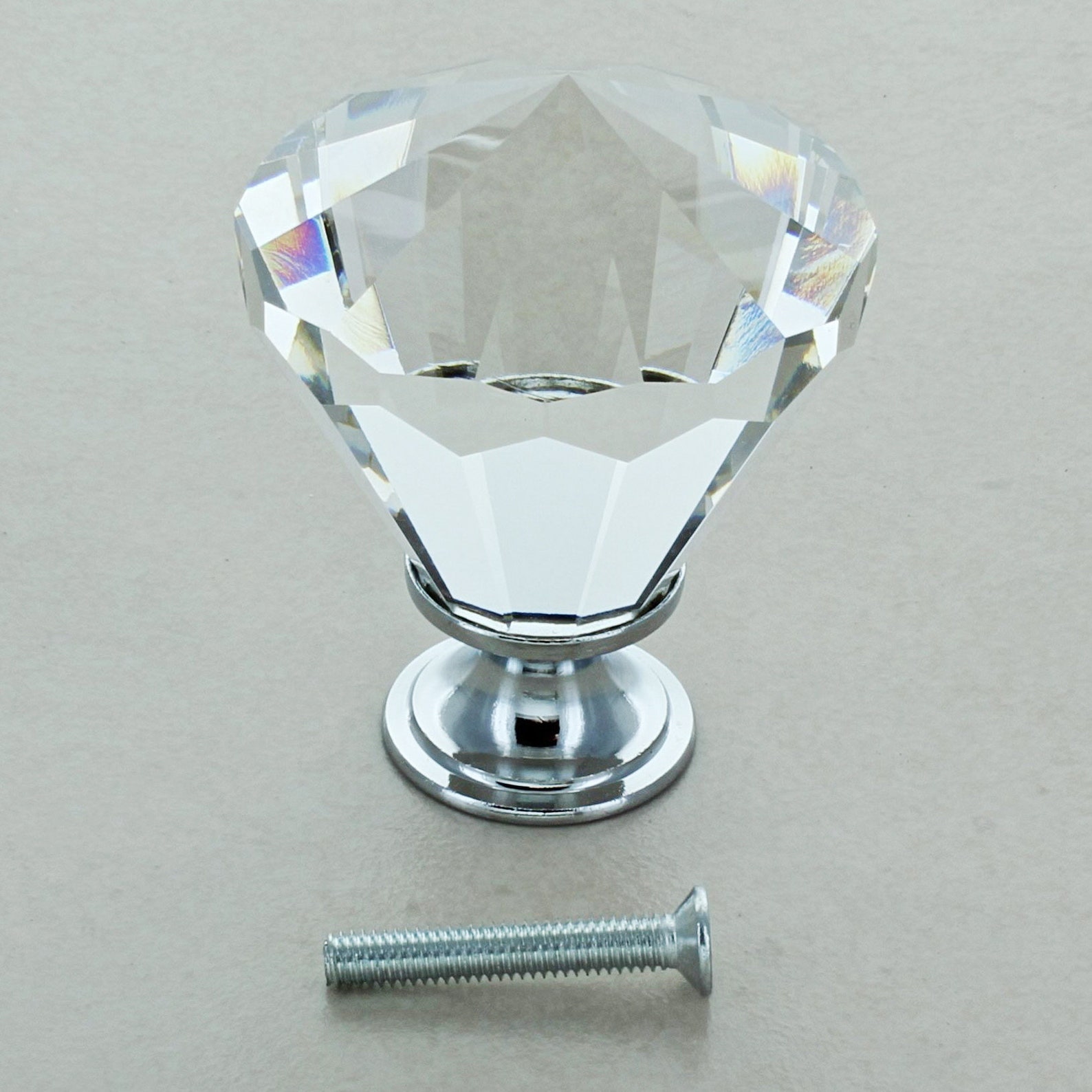 Crystal Glass Cupboard Knobs by G Decor Etsy