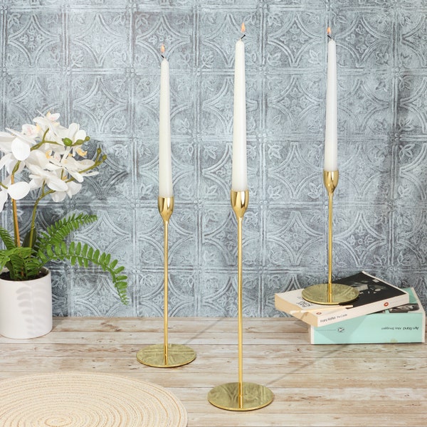 Gold Candle Holders Etsy UK