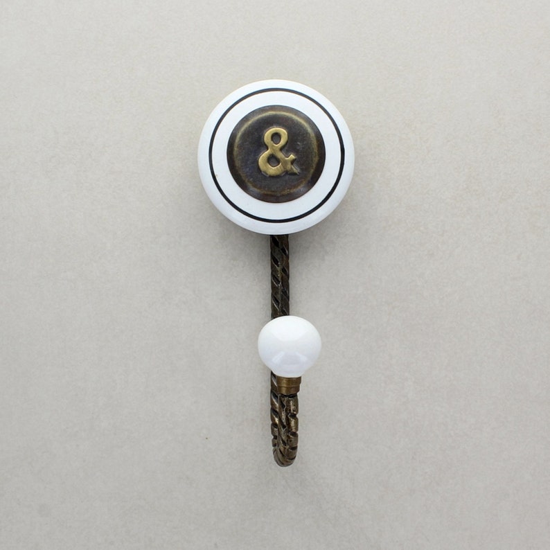 Antique Copper Ceramic Coat Hooks Etsy