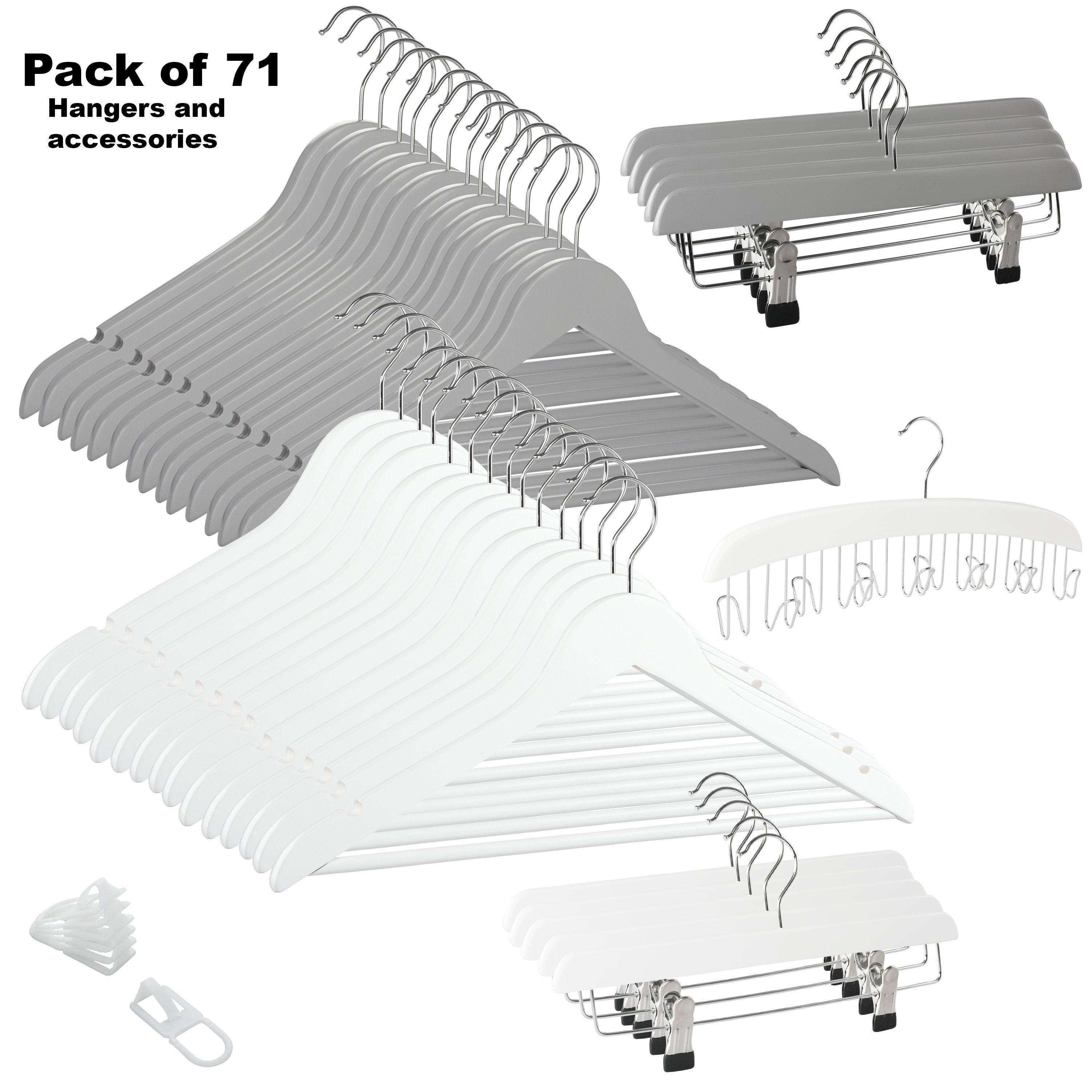 Home-it 30 Pack Clothes Hangers IVORY Velvet Hangers LOVE SHAPED