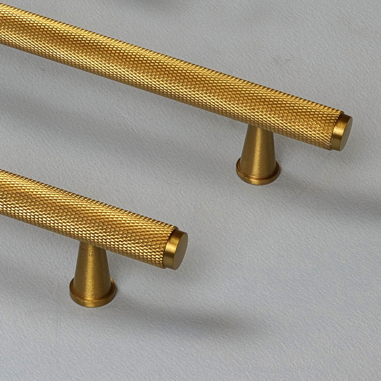 G Decor Solid Matt Brass Knurled T Bar Kitchen Gold Cupboard Etsy UK