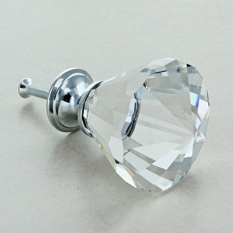 Crystal Glass Cupboard Knobs by G Decor Etsy UK