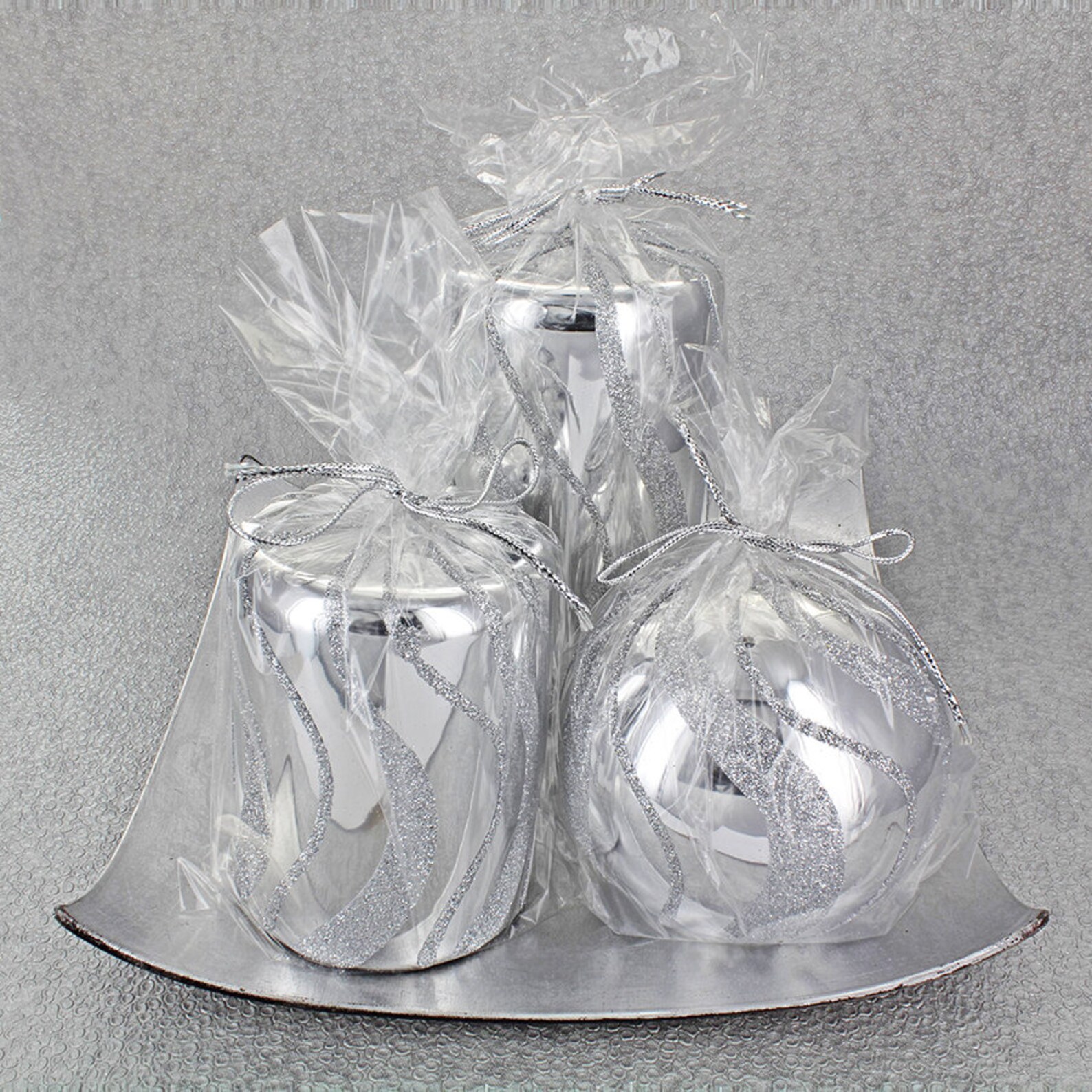 Silver Spiral Candles Etsy