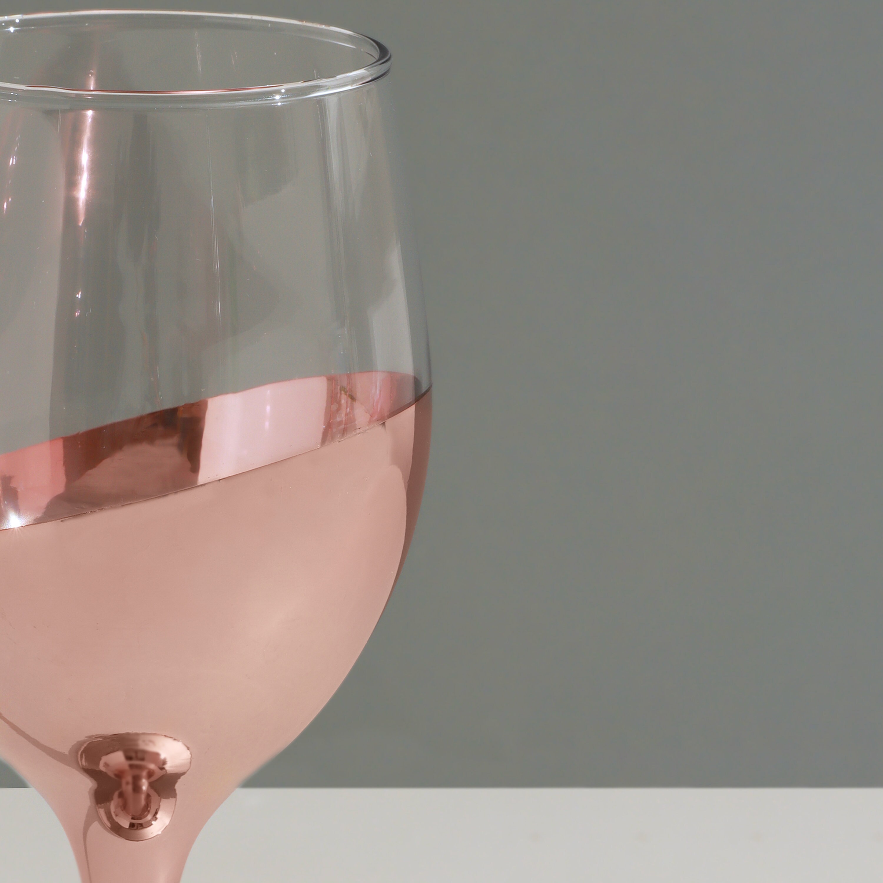 Juego de 4 copas de vino Sephora de dos tonos en oro rosa con elegante  acabado metálico de G Decor - Etsy México, image size:3000x3000