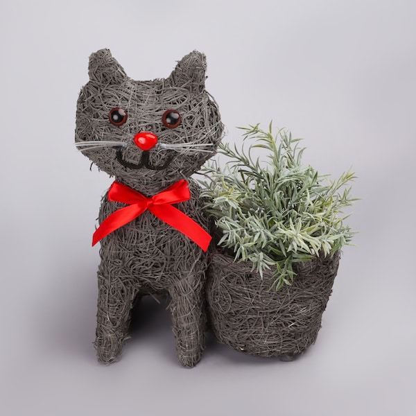 G Decor Fiber Friendly Cat Planter