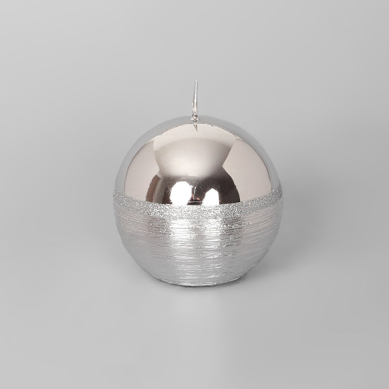 G Dekor Silber Kerzen Glaseffekt Jubiläum New Home Weihnachtsgeschenk Bild 2