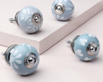 Pomelli per cassetti in ceramica, pomelli per mobili grigi Fusion dipinti a mano, pomelli per ante di armadi grigi, pomelli per cassettiere da cucina - G Decor