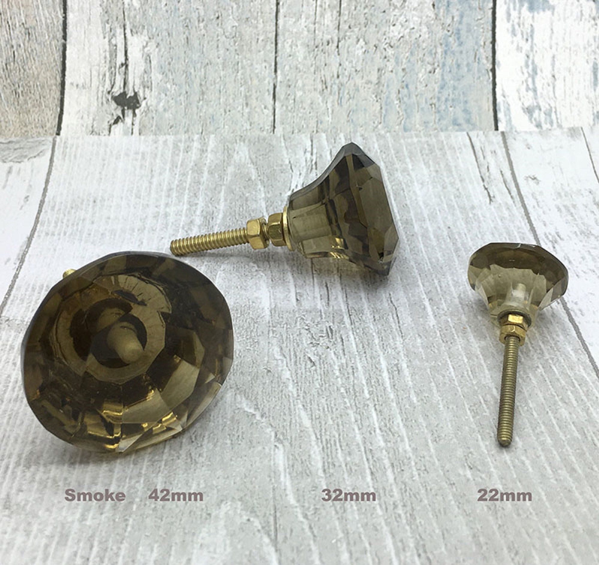 G Decor Coloured Faceted Glass Cupboard Door Knobs Drawer Pull Etsy UK