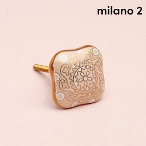 G Decor Milano Collection Door Knobs Ceramic Door Knobs Cupboard Drawer Pull Door Handles Milano Collection II