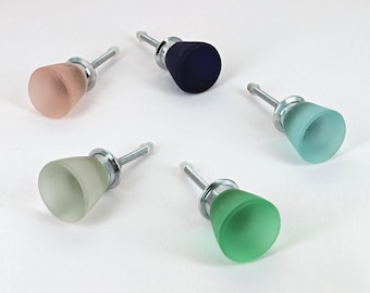 G Decor Sienna Flute Frosted Matt Glass Pull Knob