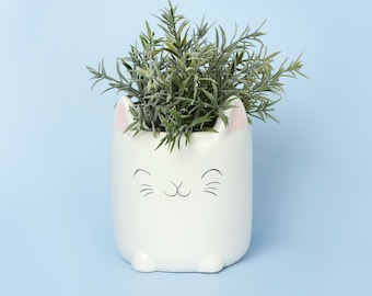 G Decor Cat Ceramic Planter