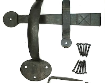 Fucile Nero In Cera D'api Suffolk Latch Antico Ferro Porta Porta - Foto 11