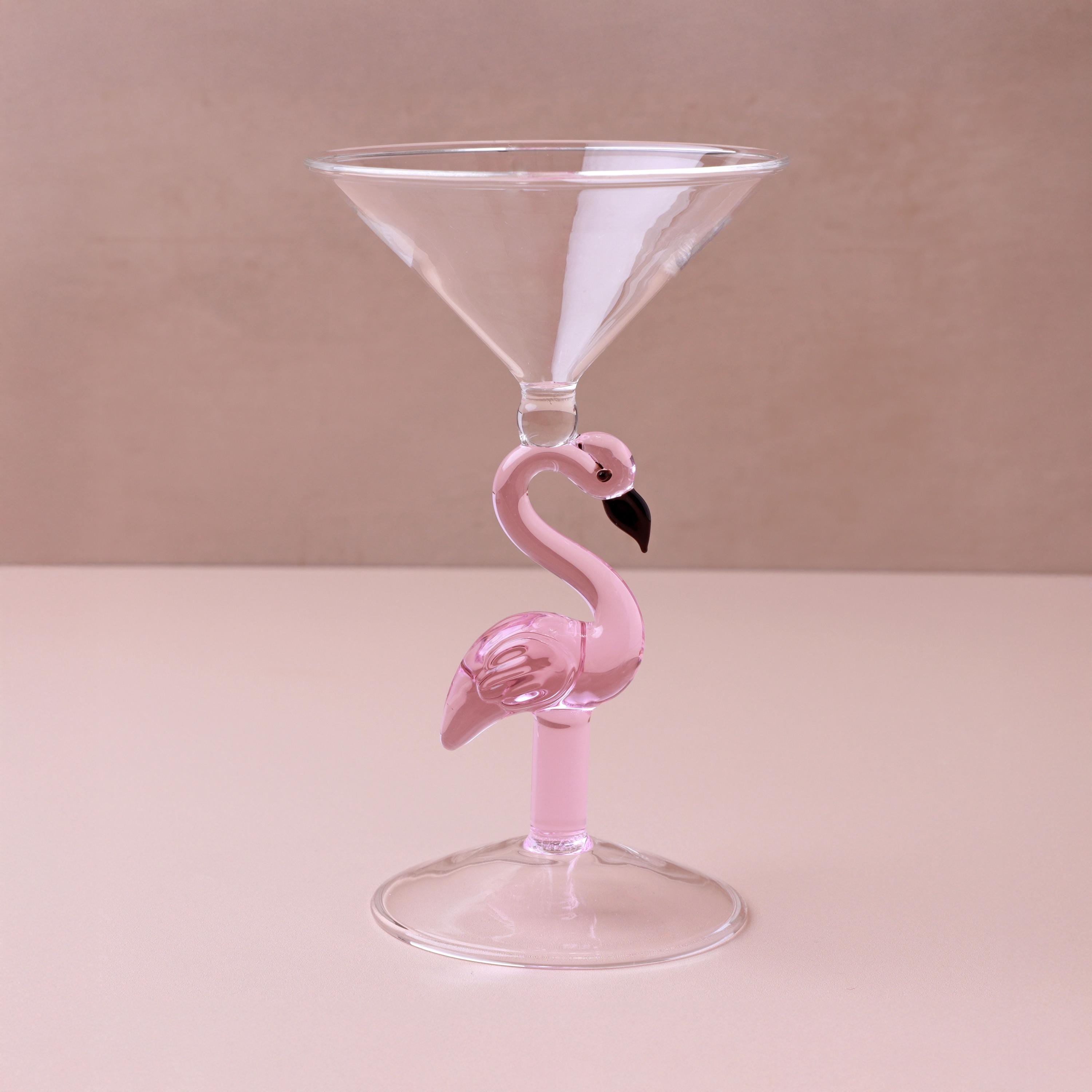 Cocktail bicchieri da cocktail a forma di fenicottero creativo bicchiere di vino champagne fantasiosi bicchieri da dessert per matrimoni