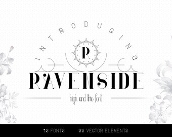 Ravenside-high end trio font