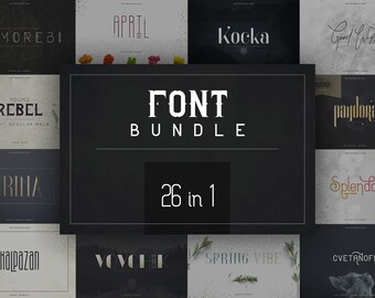 26in1 Legendary Font Bundle | Font Collection | -95% off