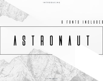 Astronaut Typeface - 6 fonts