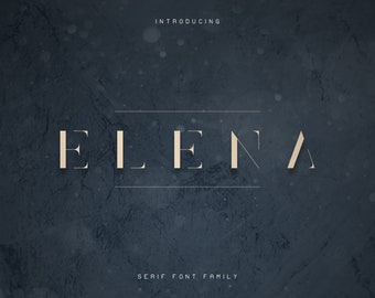 Elena Luxe Serif font
