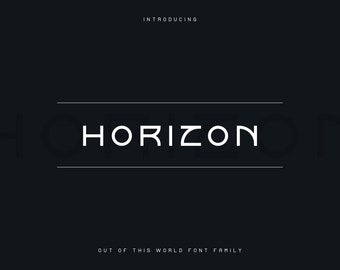 Horizon font family