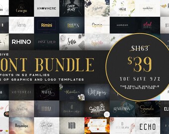 Massive Font Bundle - 197 fonts
