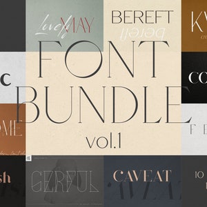 SALE! Font Bundle Vol.1 - 18 fonts