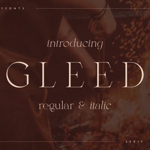 Gleed - minimal serif typeface