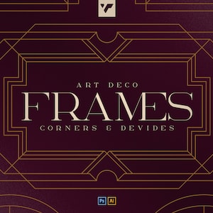 Art Deco Frames, Corners, Deviders