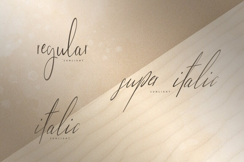 Sunlight Signature typeface image 2