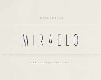 Miraleo Sans Serif Font – Modern Minimalist Typeface