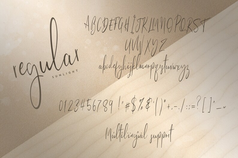 Sunlight Signature typeface image 9