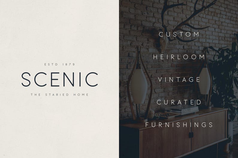 Axuno Minimal Elegant Display Font All-caps With High Readability 85 ...
