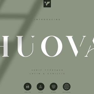 Huova Serif Tipografía / 8 fuentes