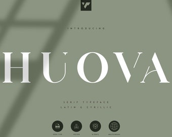 Huova Serif Typeface | 8 fonts