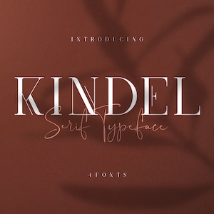 Kindel - Serif Typeface | 4 styles