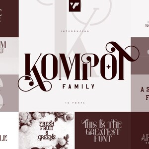 Kompot Family - 10 fonts