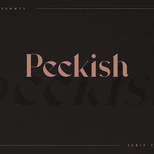 Peckish - Bold Serif Typeface