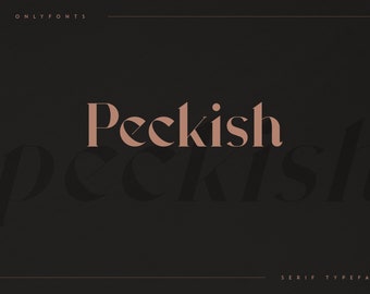 Peckish Bold Serif Schriftart - Elegant, mehrsprachig, Canva-freundlich