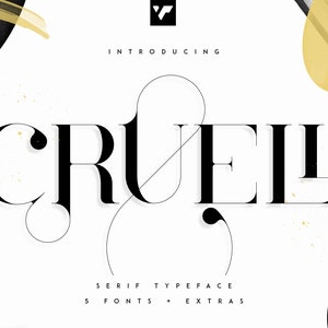 Cruell Serif Typeface - 5 fuentes