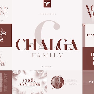 Chalga Family - 7 fonts