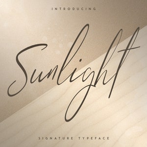 Sunlight Signature typeface image 1