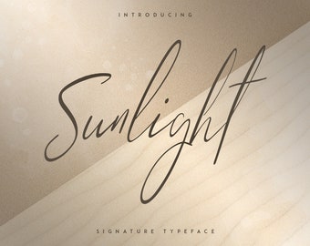Sunlight - Signature typeface