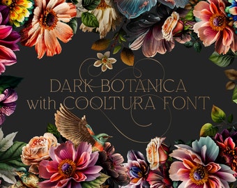 Dark Botanica with Cooltura font