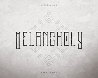 Melancholy Display Typeface + Extra