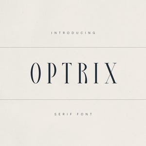 Optrix – Elegant & Modern Serif