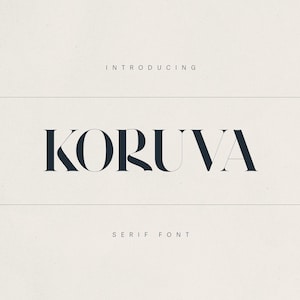 Koruva – Modern Serif Font