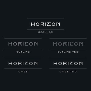Horizon font family image 2