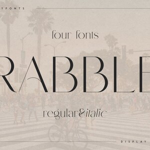Rabble - Display Typeface - Etsy