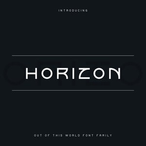 Horizon font family image 1